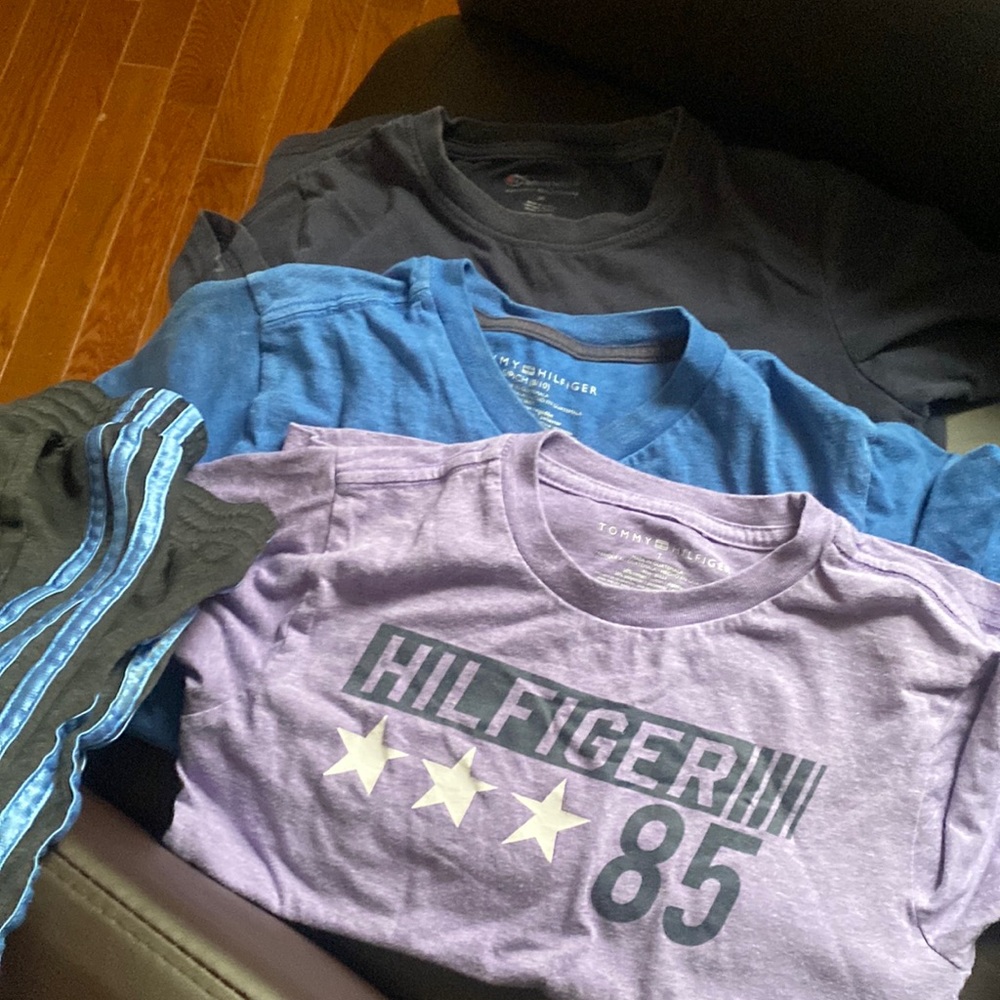3 T shirts and one pants says 14/16